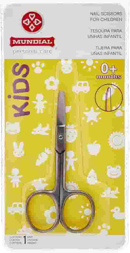 Mundial Tesoura Unha Infantil Flex S/A Prateado