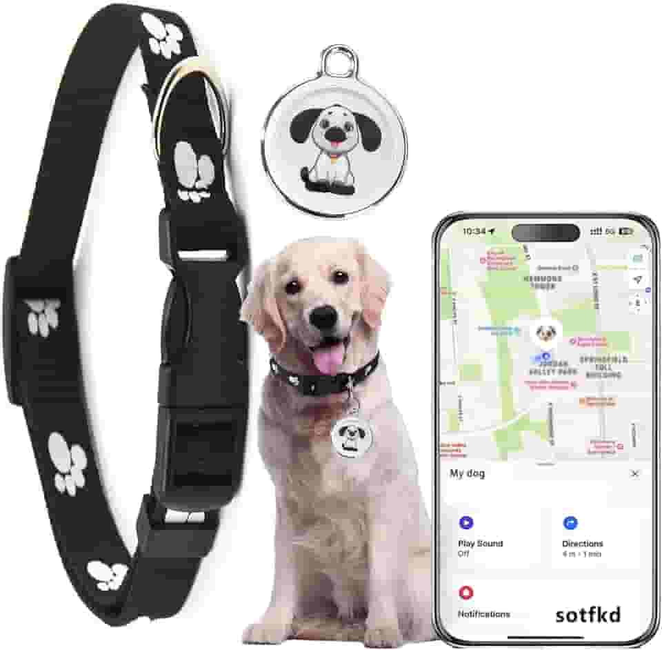 Dog Tracker GPS-GPS Coleira para cães | Android e iOS Universal | Sem taxa mensal | À prova d'água | Funciona com qualquer coleira