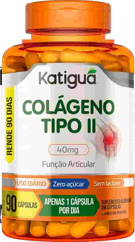 KATIGUÁ Colágeno Tipo Ii Função Articular Sem Sabor Katiguá 90 Cápsulas Rígidas • 90 Doses Laranja