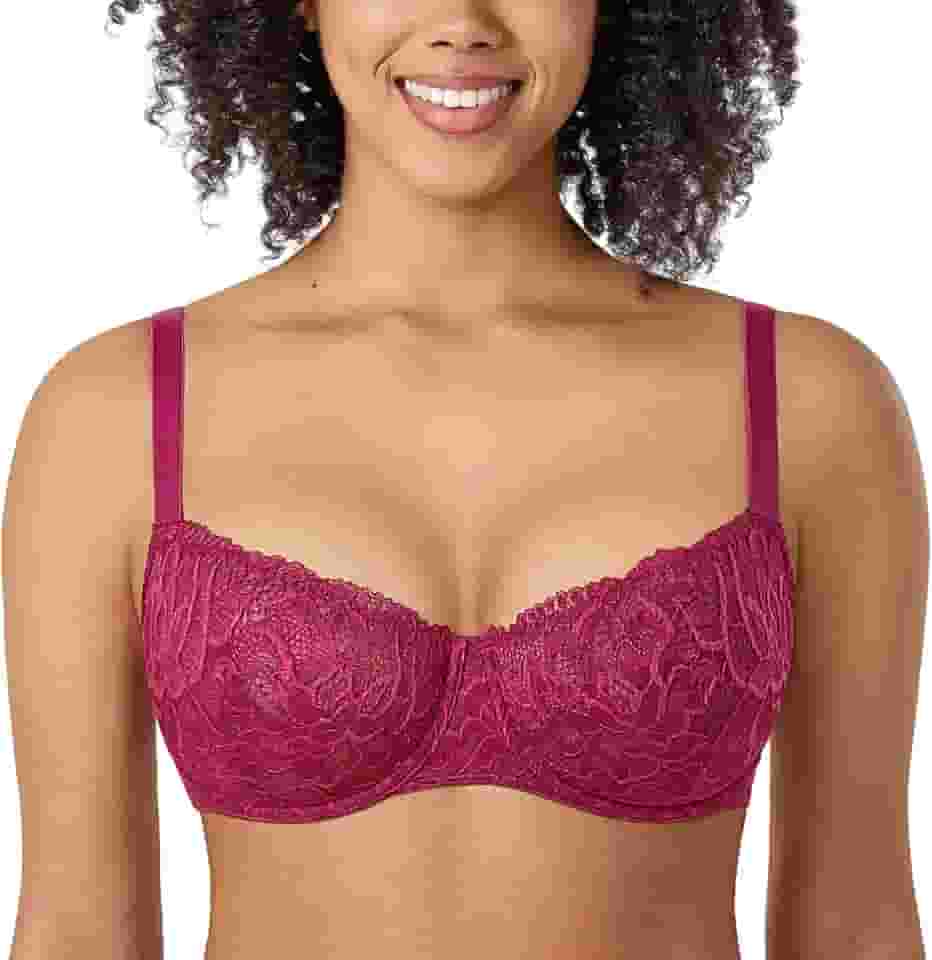 Sutiã feminino balconette push up com aro sem forro sexy transparente plus size