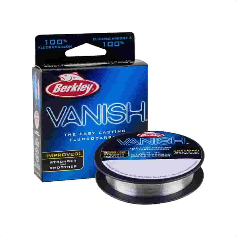 Berkley Vanish®, transparente, 4,5 kg | 4,5 kg, 100 m | Linha de pesca de fluorocarbono de 100 m, adequada para ambientes de água salgada e de água doce