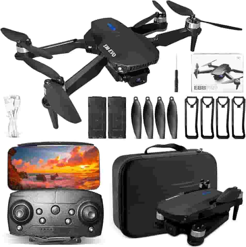 E88 Pro Drone Com Camera 5G Drone Profissional 4K HD Câmeras com Fluxo óptico FPV Mini Controle Remoto DroneQuadricóptero Com Bolsa De Transporte