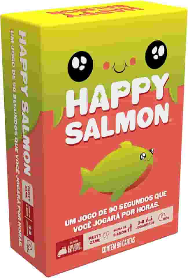 Galápagos, Happy Salmon, Jogo de Cartas para Amigos, 3-8 jogadores, 15 minutos por partida