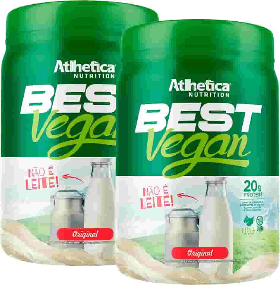 Kit 2x Best Vegan 500g - Formula Blend Vegano - Proteina da Ervilha e Arroz Atlheticanutritioon (2x Potes 500g, Original)