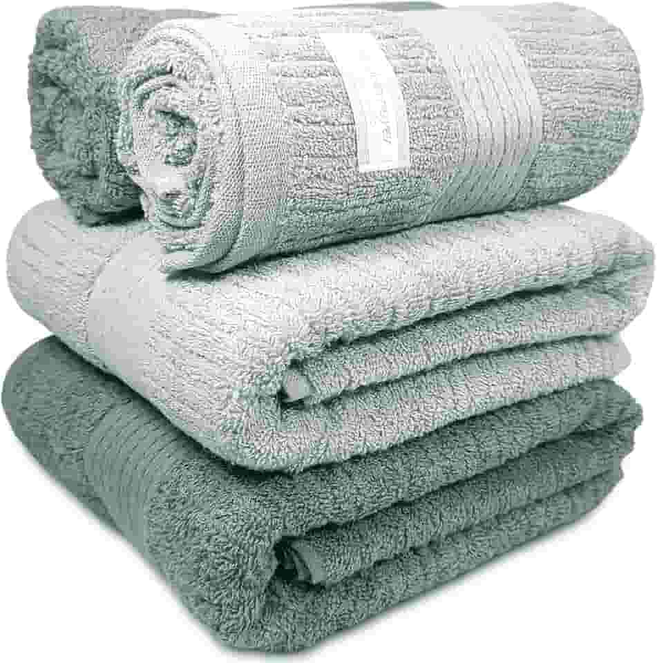 Jogo De Banho Gigante Buddemeyer - Toalha Banhão Fio Penteado Canelado - 100% Algodão - Kit 4 Peças (Verde 1871/1836)