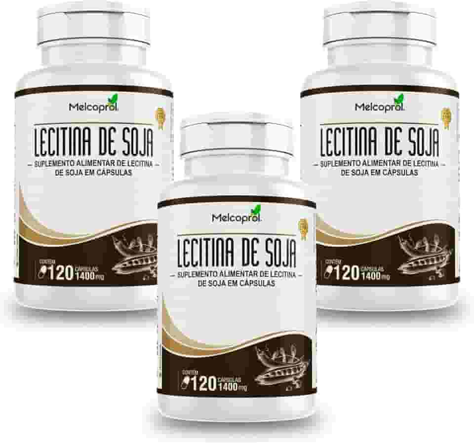3x Lecitina de soja 120 acps 1400mg Melcoprol