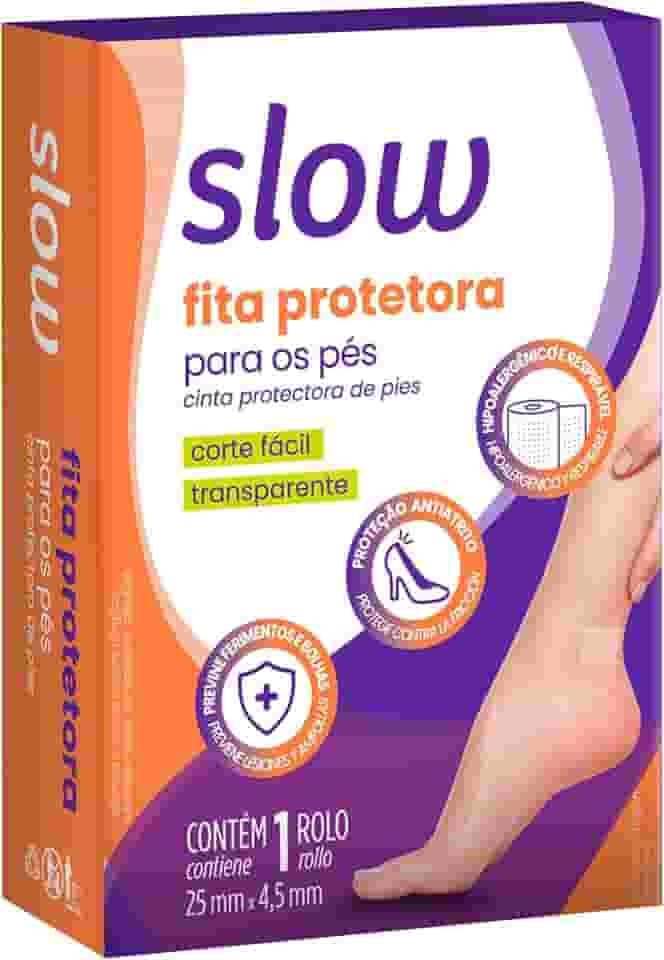 Fita Microporosa Protetora para os Pés, Rolo com 25mm x 4, 5m, Cor Transparente, Linha Slow, Lanossi