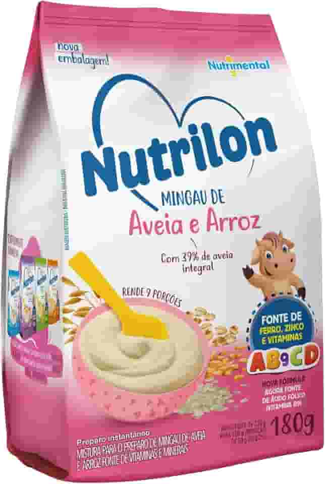 Nutrilon Mingau Aveia E Arroz 180G - Com 39% De Aveia Integral Fonte De Ferro Zinco E Vitaminas