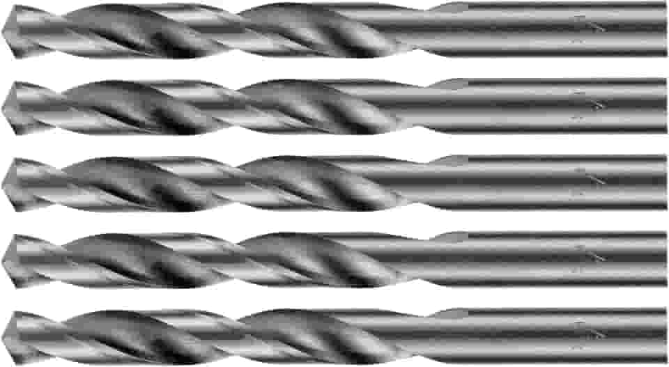 MTX Jogo de Brocas para Metal 1/2" (12,7 mm) HSS – Aço Rápido, Haste Cilíndrica, 5 Peças