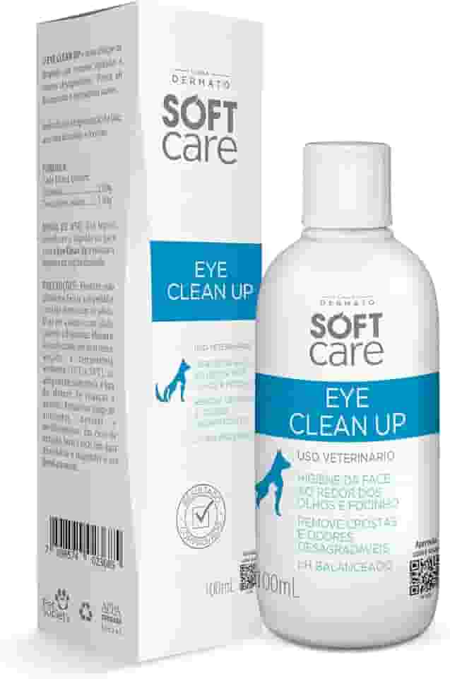 Eye Clean Up Soft Care Dermato 100mL - Solução de limpeza para face e focinho de cães e gatos