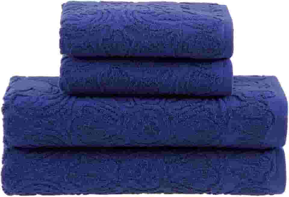 Buddemeyer Jogo de Toalhas Florentina Banho Azul 4 peças