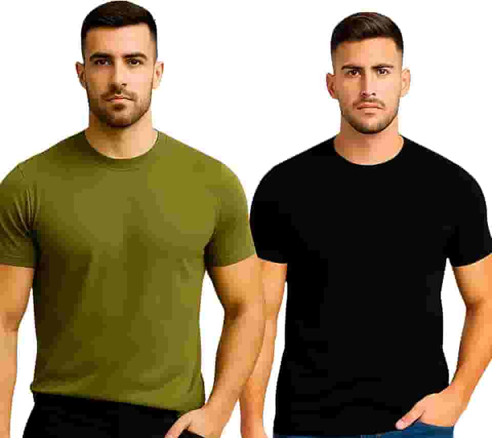 Kit 2 Camiseta T‑Shirt Modal Tecnologica Masculina Cores Variadas Modella