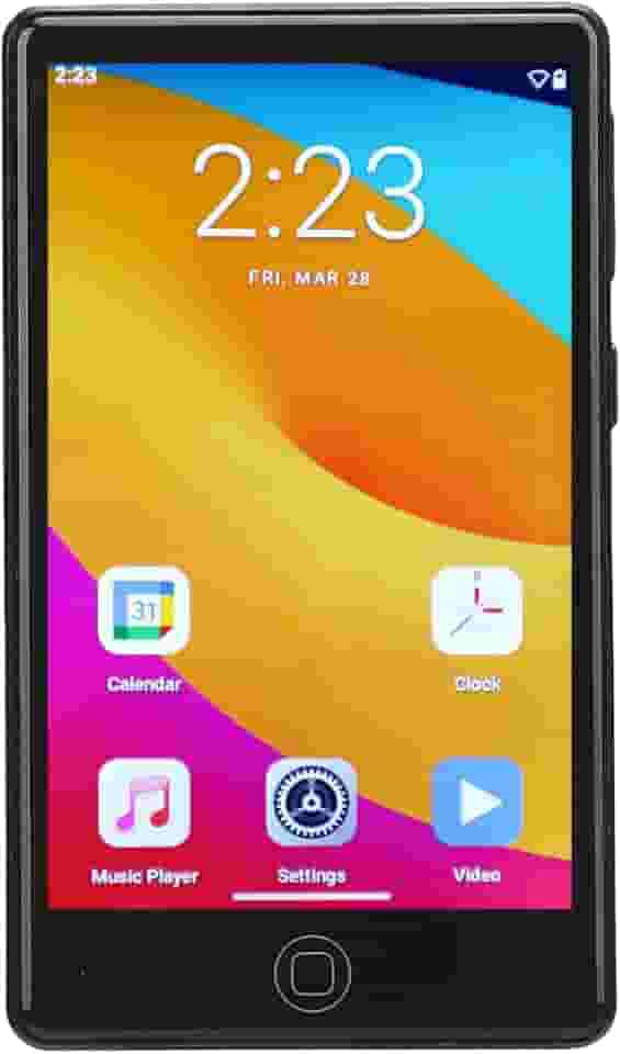 Mp3 Player Com Bluetooth Wifi, 32 GB de Música Com Tela de Toque de 4 Polegadas, Hifi Som Portátil Mp3 Mp4 Com Função de Livro Eletrônico para Android 14