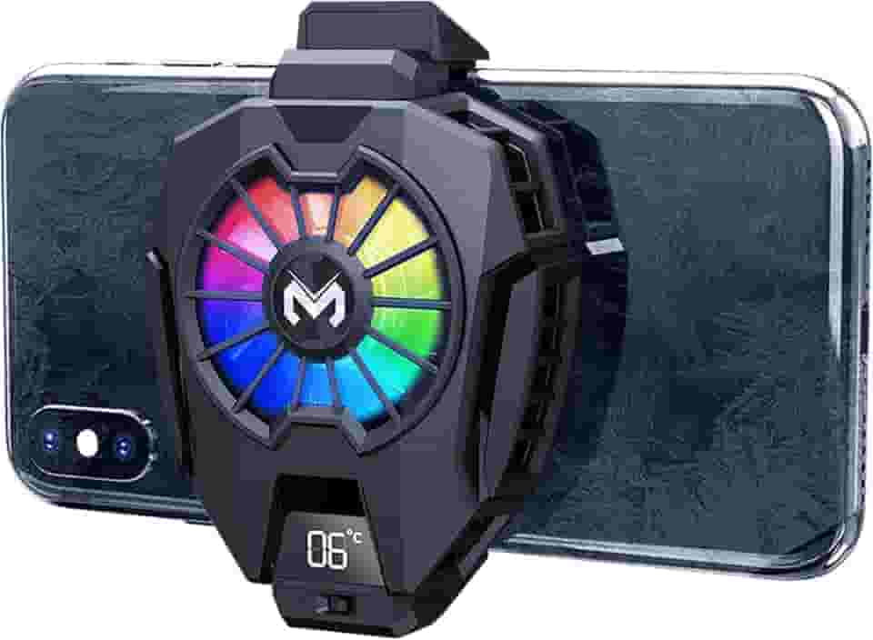 Neveika Radiador de celular, radiador de celular com chip de resfriamento duplo semicondutor, telefones celulares com uma largura de 6 a 8 cm para transmissão ao vivo Tiktok, vlog