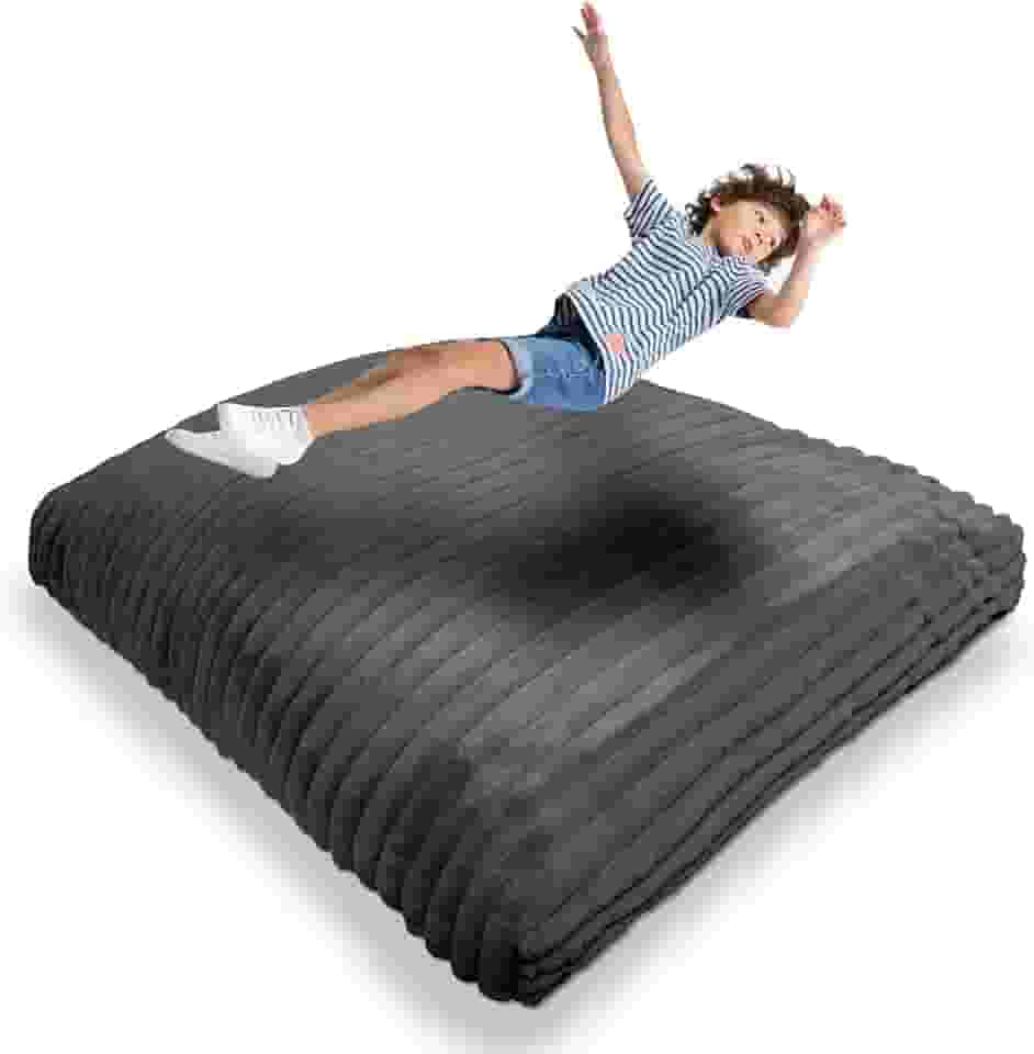 Almofada de impacto - almofada sensorial com blocos de espuma de cobertura para crianças e adultos, equipamento de ginástica ideal para pular, brincar ou relaxar