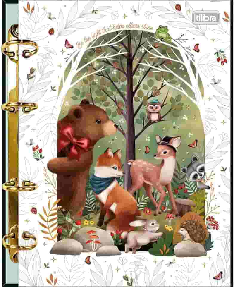 Tilibra - Caderno Argolado Cartonado Colegial Loveland 80 Folhas