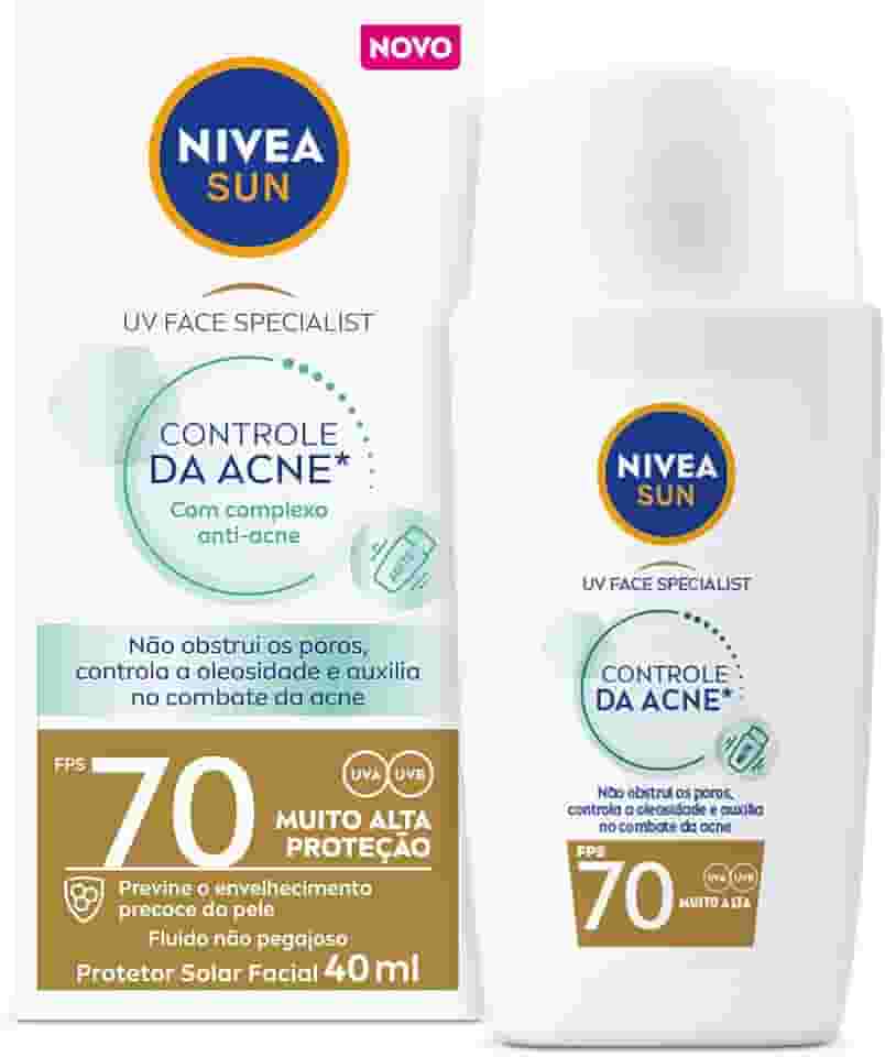 NIVEA SUN Protetor Solar UV Face Specialist Controle da Acne FPS 70 40ml