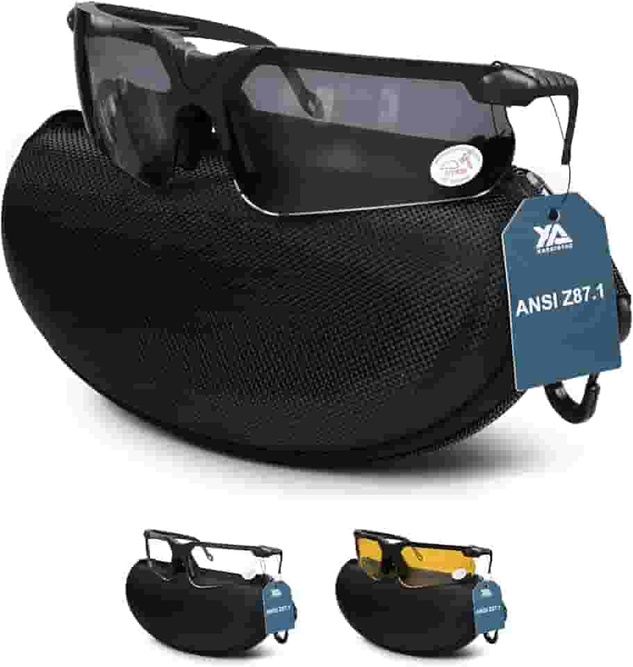 XAegis Óculos de tiro com estojo antiembaçamento Óculos de segurança para caça para homens e mulheres