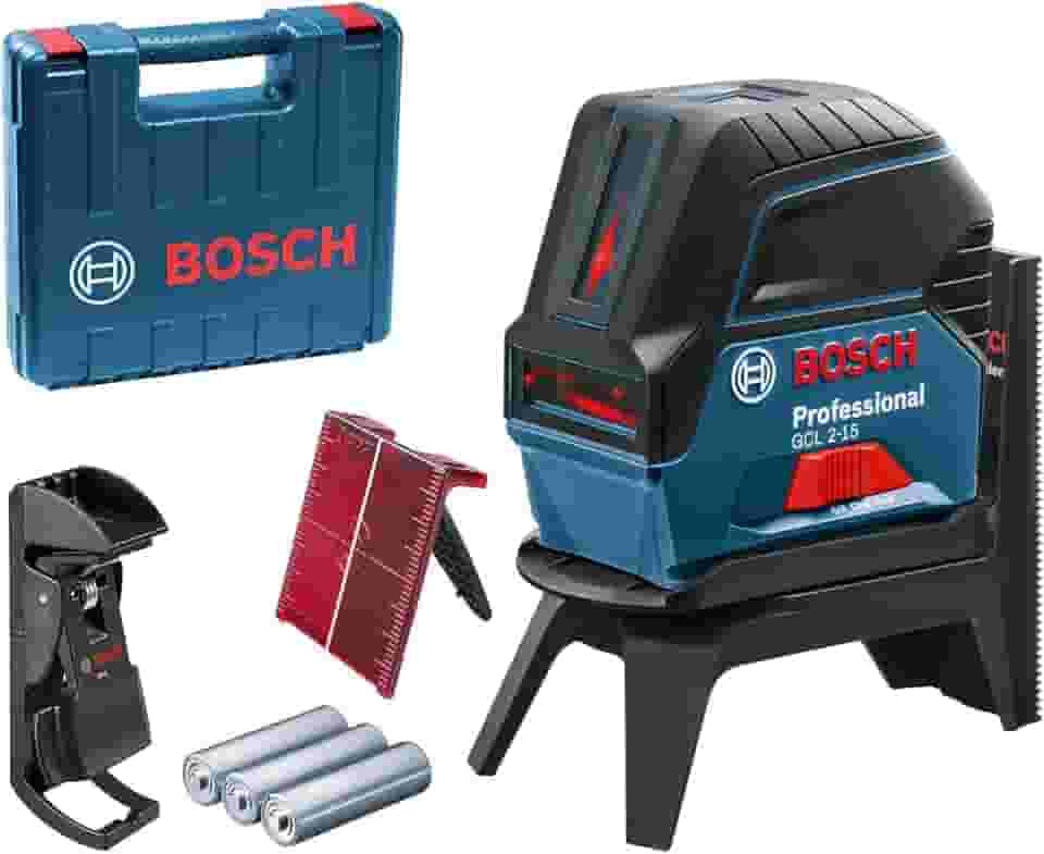 Bosch Nível Laser GCL 2-15 15m com pontos de prumo e suporte