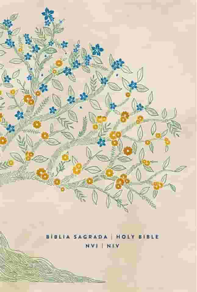 Bíblia Bilíngue NVI/NIV, Português/Inglês, Couro-soft, Bege, Leitura Perfeita