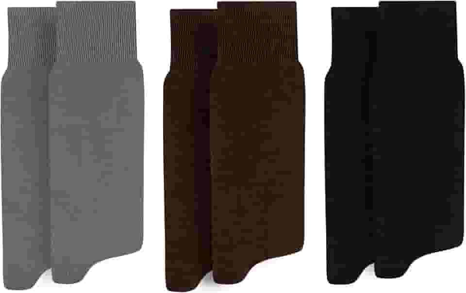 Kit 3 Pares Meia Social Mash Lisa Fina Clássica Cano Longo Adulto