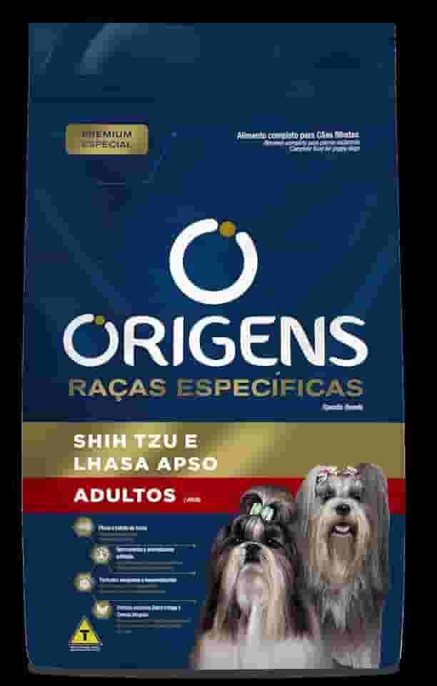 Origens Ração Seca Para Cães Adultos Raças Específicas ShihTzu/Lhasa Sabor Frango 1Kg