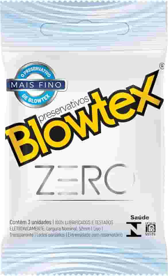 Preservativo Zero com 3 Unidades, Blowtex