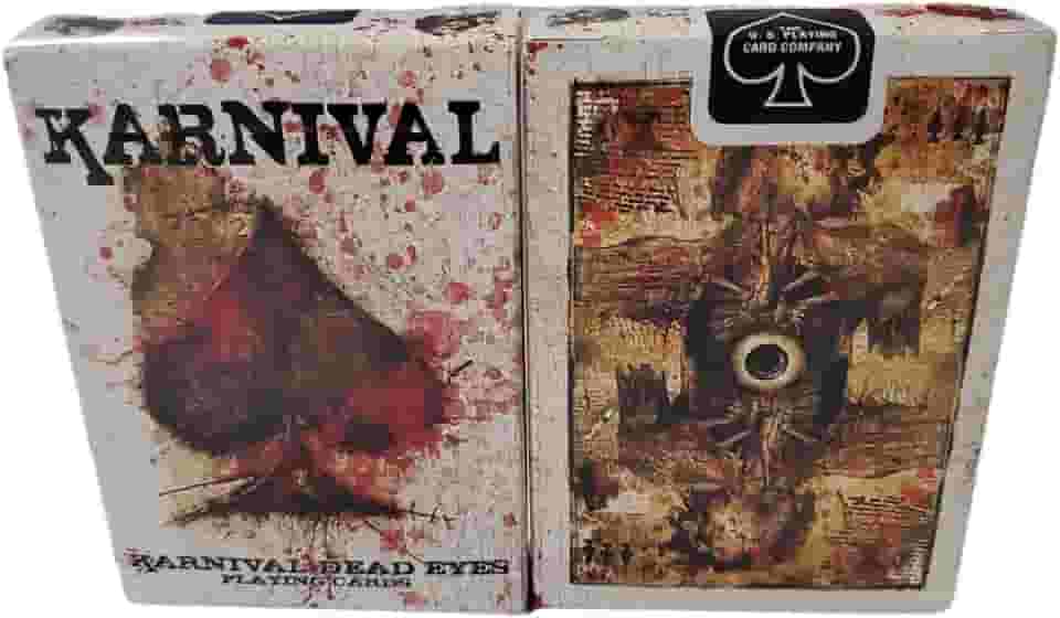Cartas Karnival Dead Eyes 2ª Edição por Bicycle/USPC Company - Jogo de Cartas Clássico Tema Terror para Adulto, Adolescente - 56 Artigos de Arte - Peso 3.5 Onças - Caixa - Unissex - Idioma Inglês