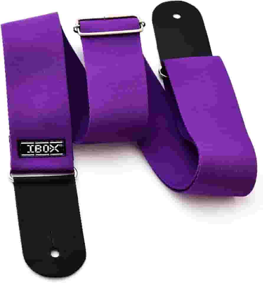 Correias em Algodão P/INSTR.CORDAS C/PONTEIRAS COURO DUPLO- LINHA COMFORT