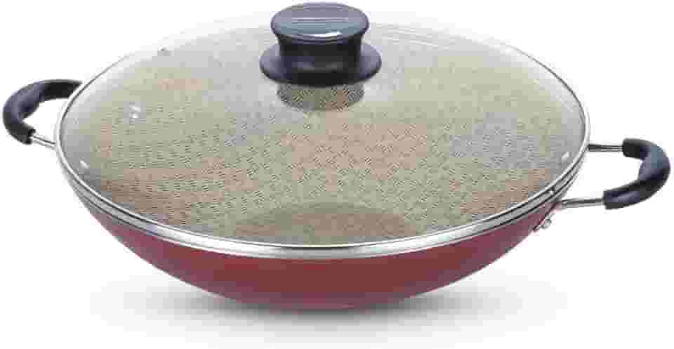 Wok de Alumínio com Revestimento Interno de Antiaderente, Tramontina, 20545732, Vermelho, Medio
