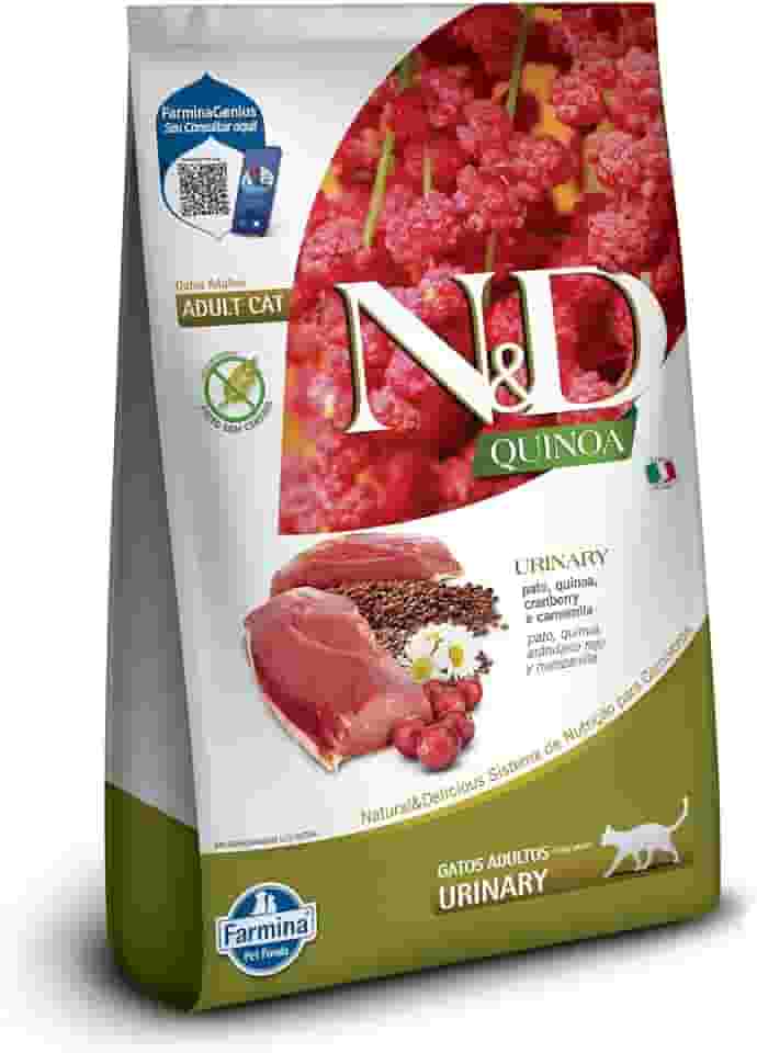 N&D Quinoa Urinary para Gatos Adultos de Todas as Raças Sabor Pato 7,5Kg