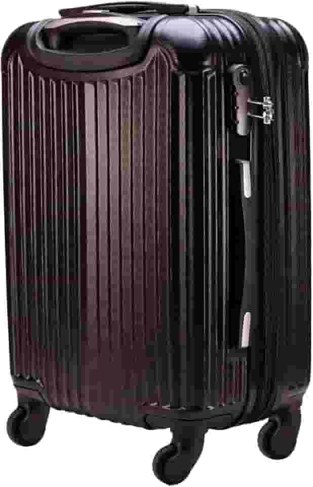 Mala de Viagem de Bordo Abs 10kg Expansiva ANAC 360 Graus com Senha (Preto)