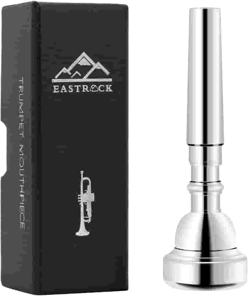 EastRock Bocal para trompete 3C banhado a prata Bb Trompeta Bocal Trompeta acessórios para instrumentos embalados a vácuo