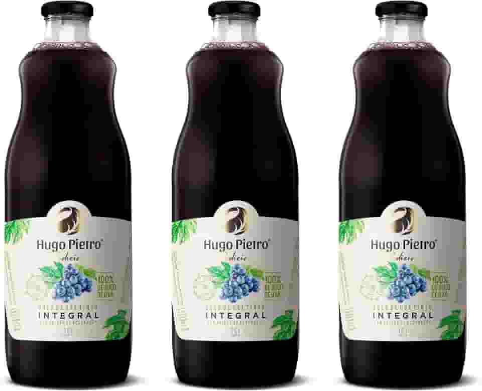 Suco de Uva Tinto Integral Hugo Pietro (1,5 L, SEM GLUTEN) (3 Unidades)