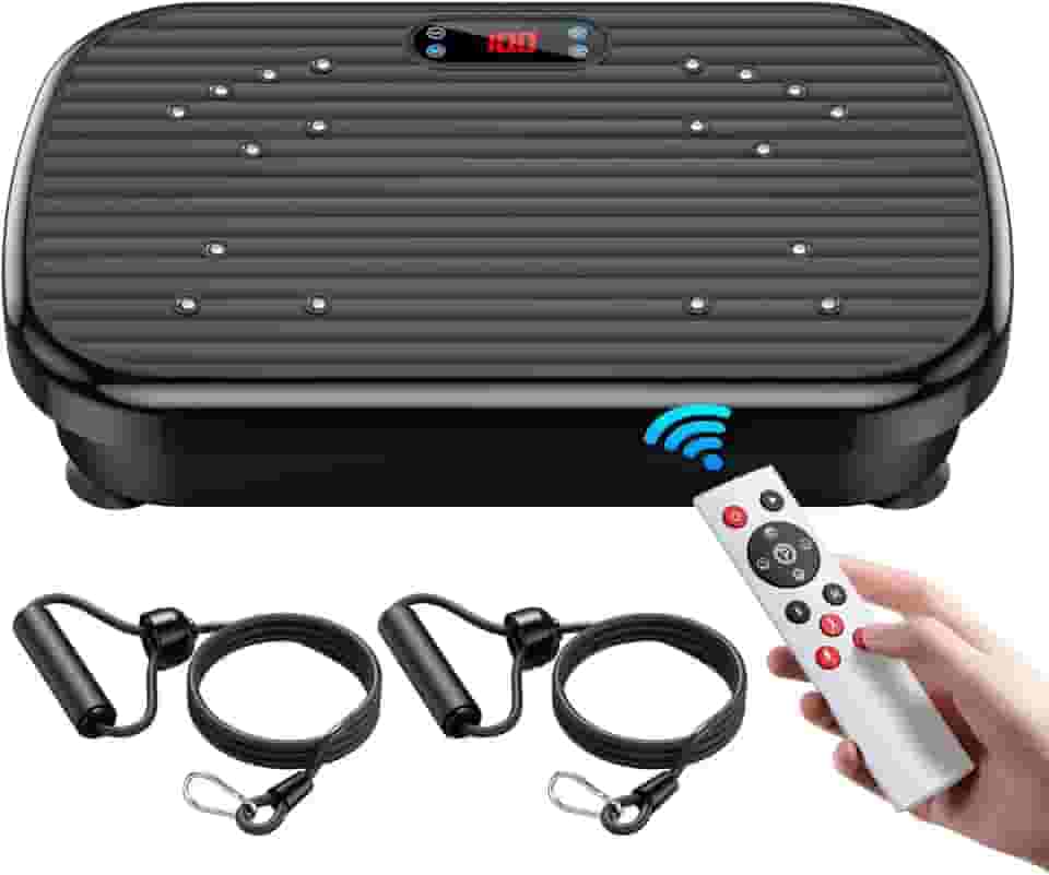 PUREROYI Máquina De Exercício De Plataforma Vibratória, Plataforma Vibratória Para Drenagem Linfática, Capacidade De 330 Libras, Máquinas De Plataforma Vibratória Para Todo O Corpo, Ajuda Na Perda D