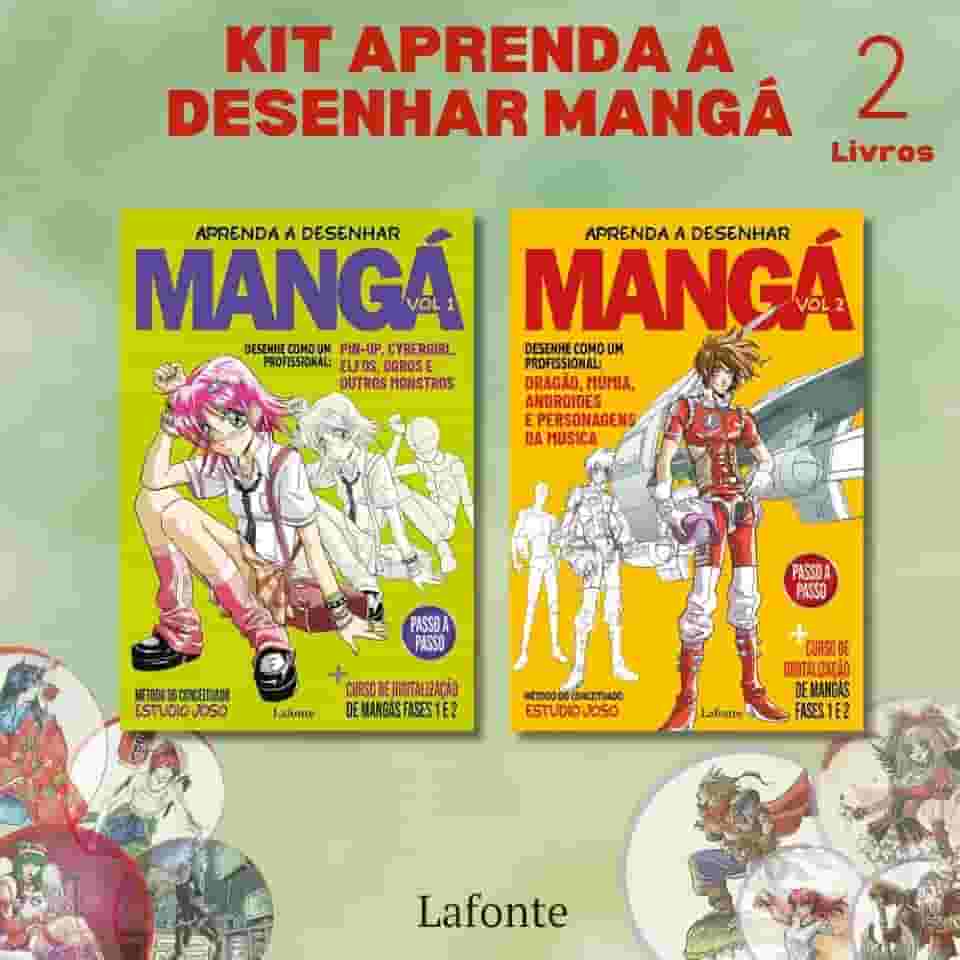 Kit Aprenda a Desenhar Mangá - 2 Volumes