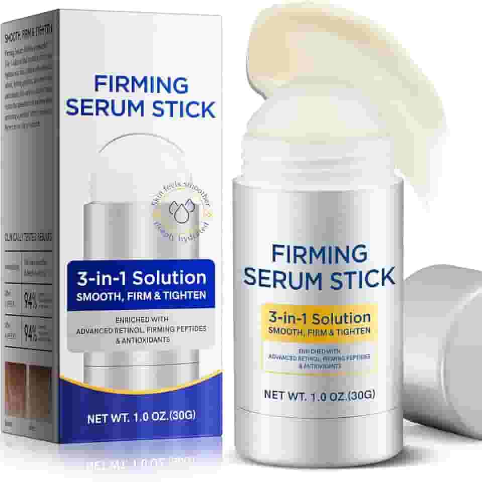 Bastão de soro firmador, bastão facial de retinol enriquecido com retinol avançado, peptídeos firmadores e antioxidantes, creme reparador antienvelhecimento para rosto, hidratação da pele, rugas