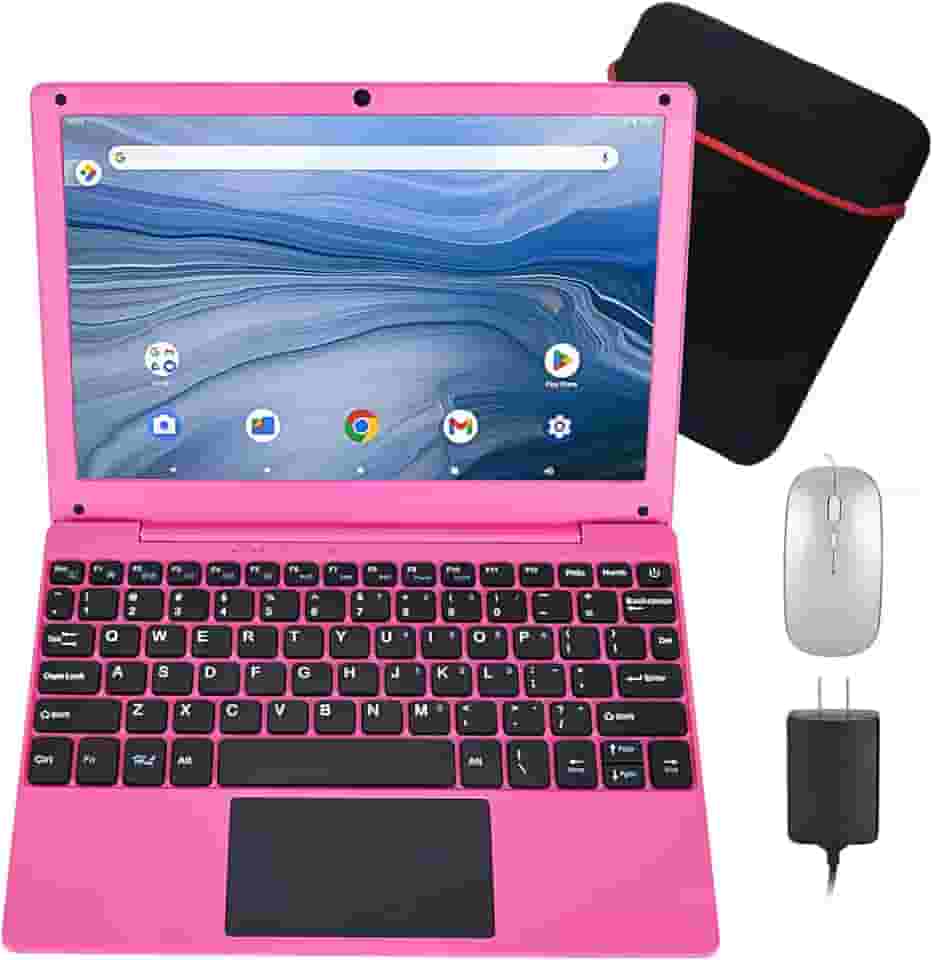 Laptop De 10,1 Polegadas, Processador Quad-Core Com Sistema Operacional Android 12.0, 2 Gb De Ram, 64 Gb Emmc, Câmera Integrada, Wifi, Interface Usb, Carregamento Tipo C Para Aprendizado E