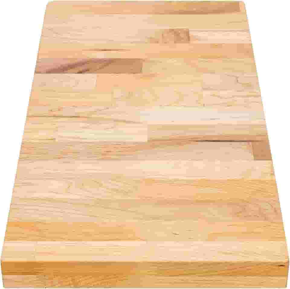 DuraSteel Tampo de mesa de madeira maciça - Bancada de bloco de açougueiro de 61 x 30 cm - Tábua de corte de madeira natural para bancada de trabalho de cozinha, bancada, balcão de charcutaria