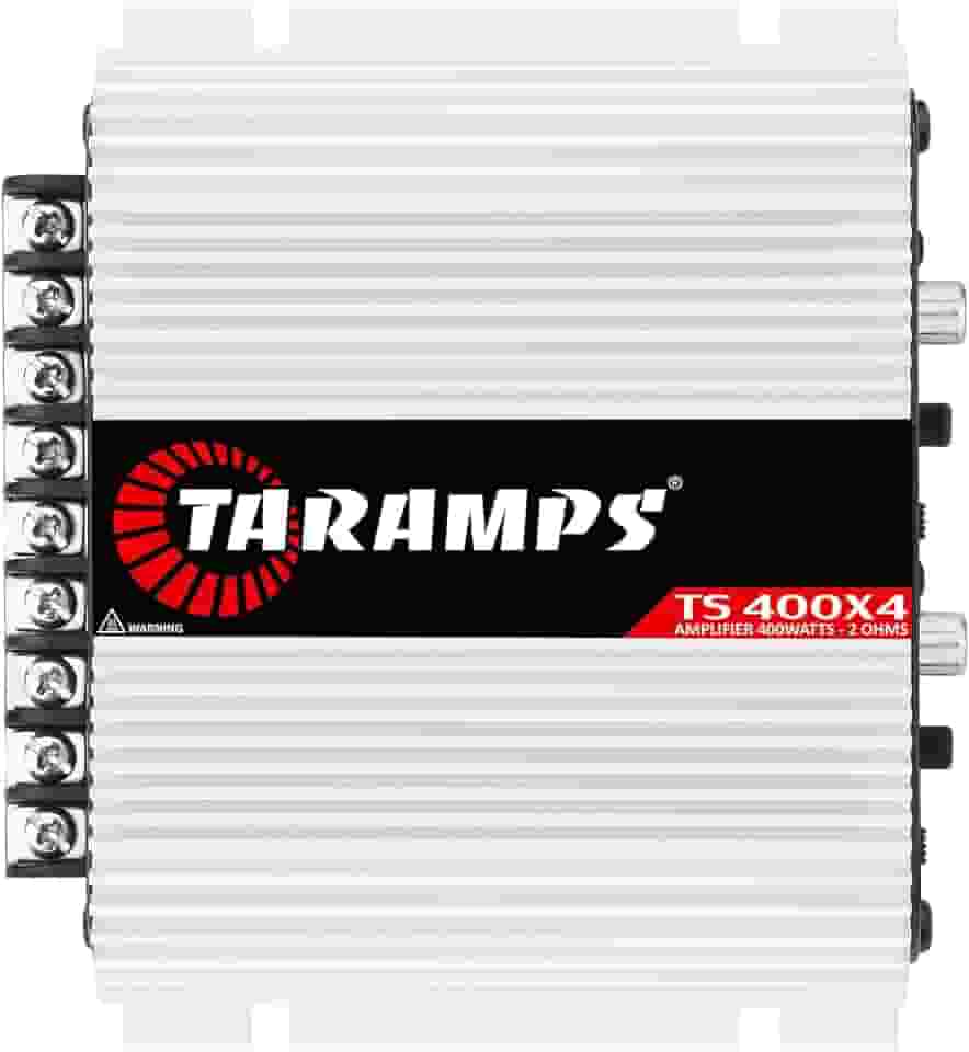 Módulo Taramps TS 400x4 entrada Fio/RCA Branco Amplificador Som Automotivo
