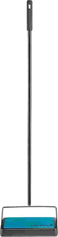 Vassoura mágica compacta para carpete e piso Bissell 2484A, azul-petróleo