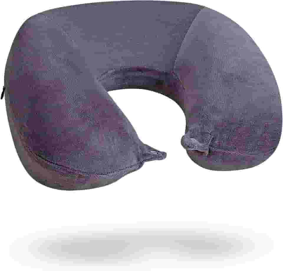 Travesseiro de pescoço para viagem Nasa Voyage Premium Anatômico Cinza noturno Nap