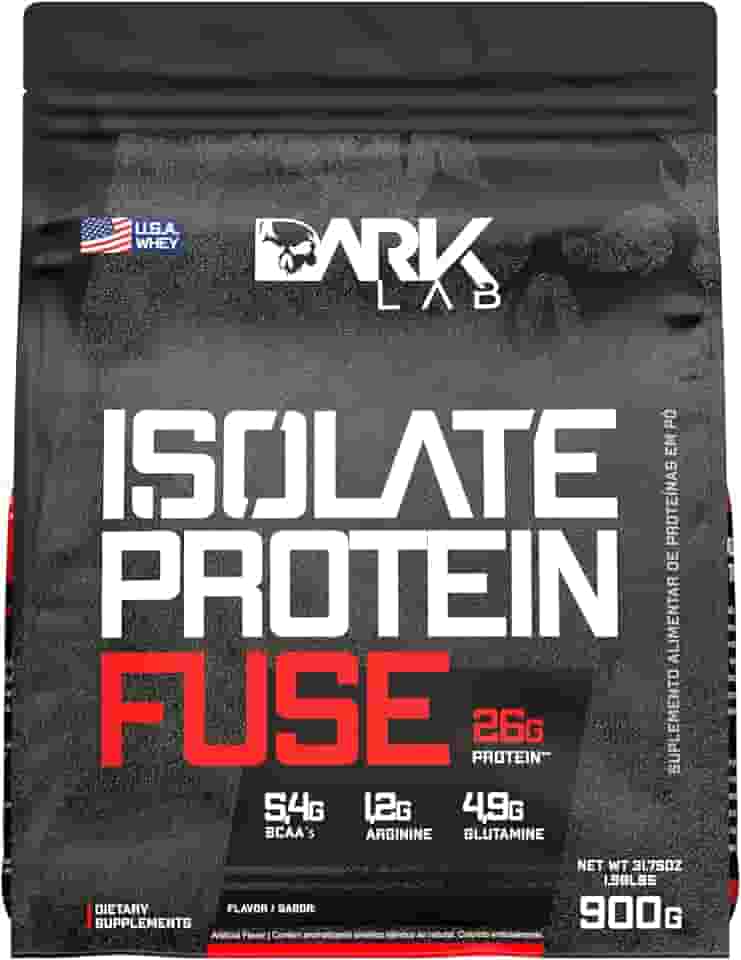 Isolate Protein Fuse Dark Lab, 900g, Cookies, Suporte Muscular