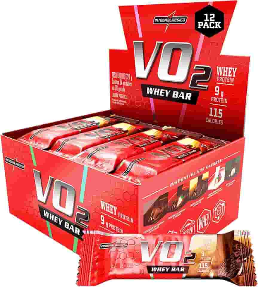 VO2 Whey Bar 12 Unidades 30g Cookies, IntegralMedica