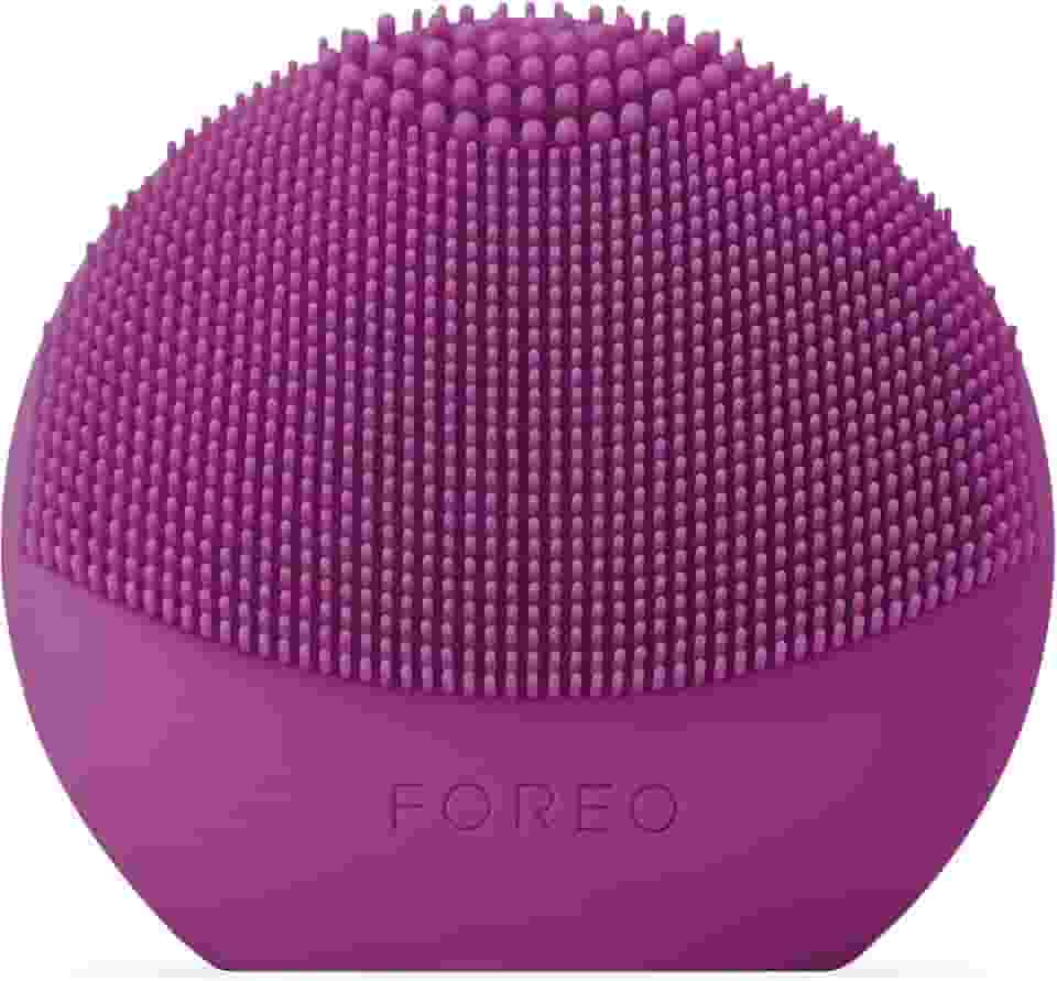 FOREO, Luna Fofo, Todos os Tipos de Pele, Escova de Limpeza e Firmadora Facial, Tonificante, com Pulsações T-Sonic, Ultra Higiênica e Suave, Resistente à Água - Purple