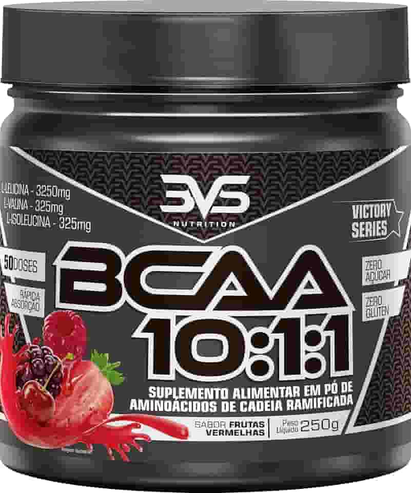 3VS Nutrition BCAA 10:1:1 250g - Sabor gourmet Frutas Vermelhas