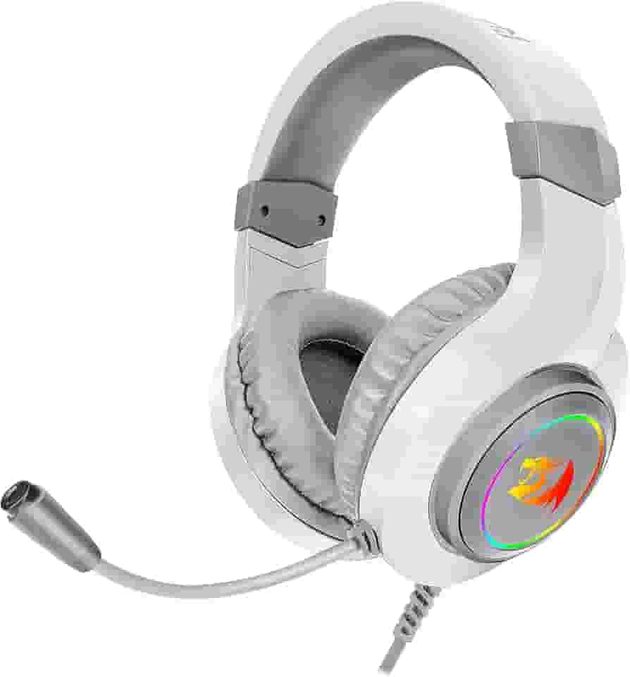Headset Gamer Redragon Hylas Lunar White RGB H260-W