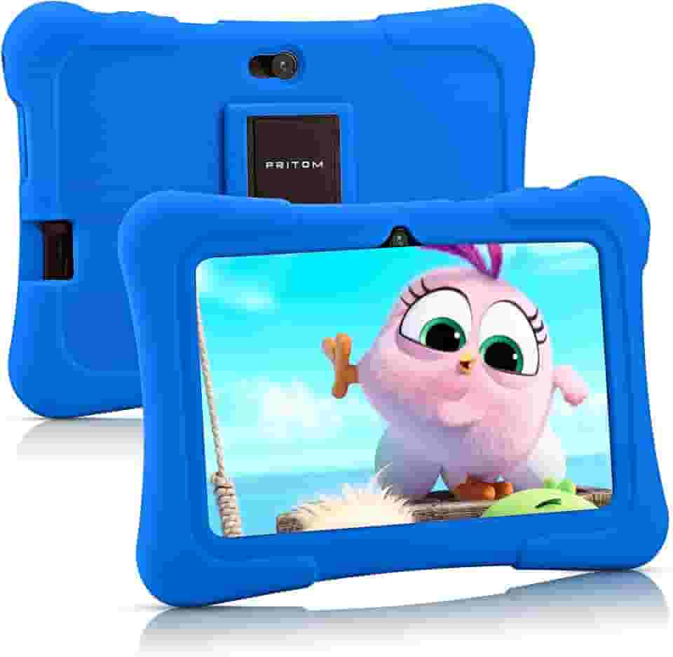 PRITOM Tablets infantis de 7 polegadas, tablet Androdi 13 para crianças, 32 GB, WiFi, educação, jogos, controle parental, software infantil pré-instalado com capa para tablet infantil, tamanho ótimo