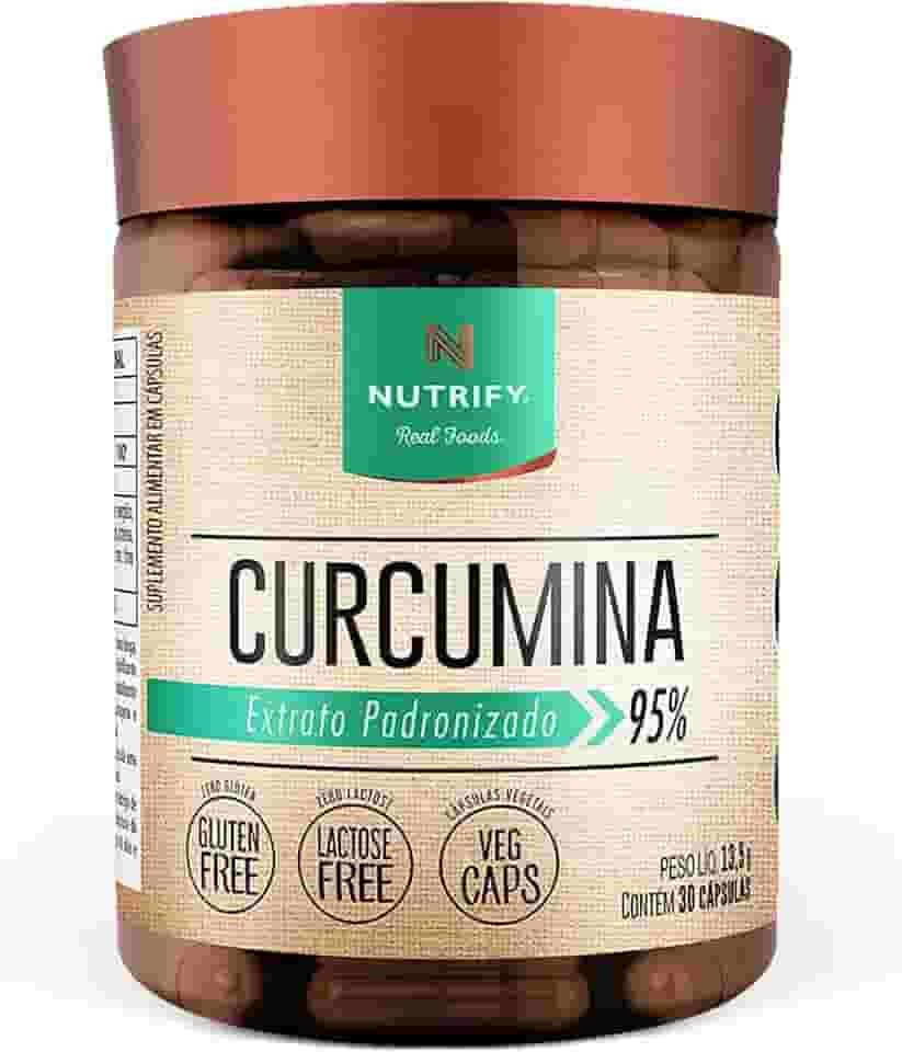 Nutrify - Curcumina 30 Cápsulas - Suplemento com Cúrcuma - Antioxidante e Benéfico para Saúde Articular