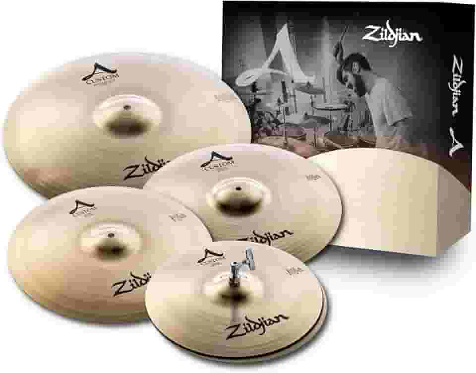 KIT DE PRATOS 14HH+16CRASH+18CRASH+20MEDRIDE A CUSTOM SERIES A20579-11 ZILDJIAN
